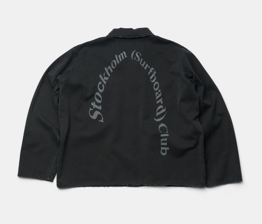 Stockholm Surfboard Club Club Overshirt / Washed Black