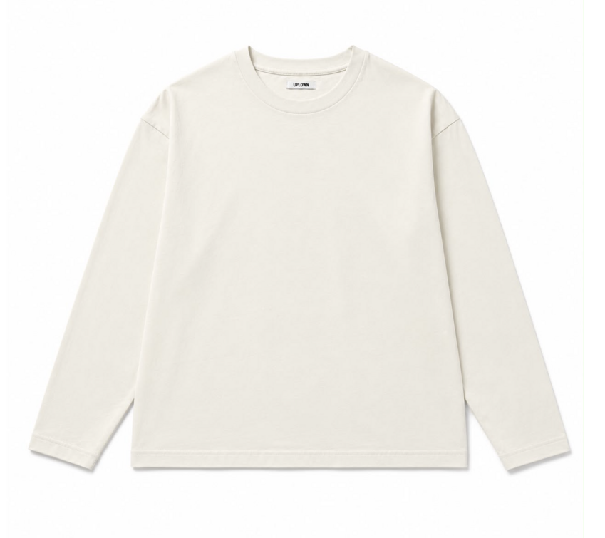 UPTOWN LS UPTOWN Tee Washed White