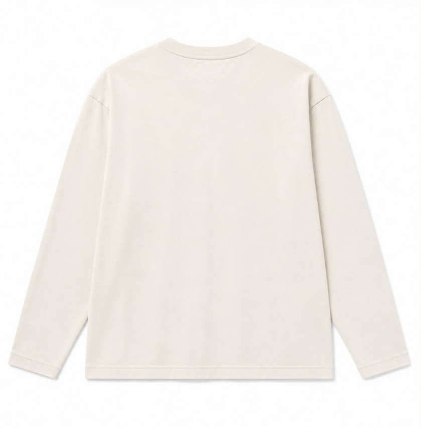 UPTOWN LS UPTOWN Tee Washed White