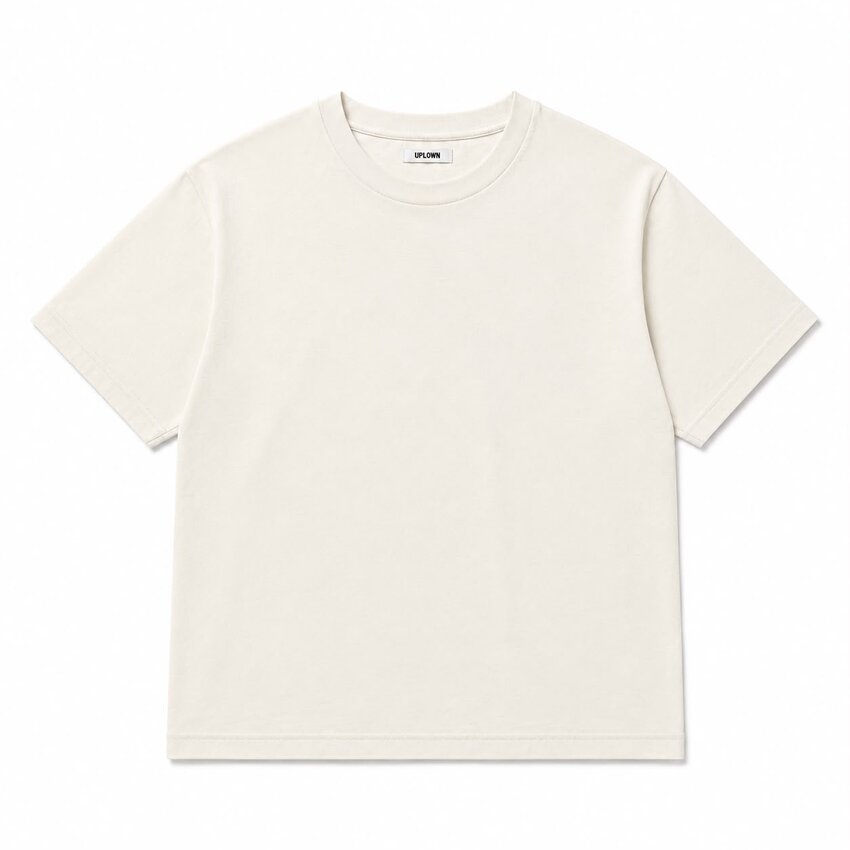 UPTOWN SS UPTOWN Tee Washed White