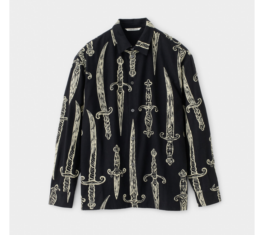 A Kind of Guise Derbin Shirt Black Swords