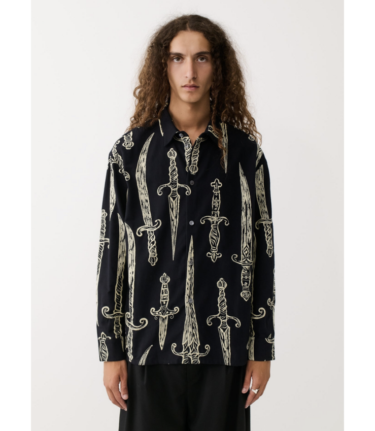 A Kind of Guise Derbin Shirt Black Swords