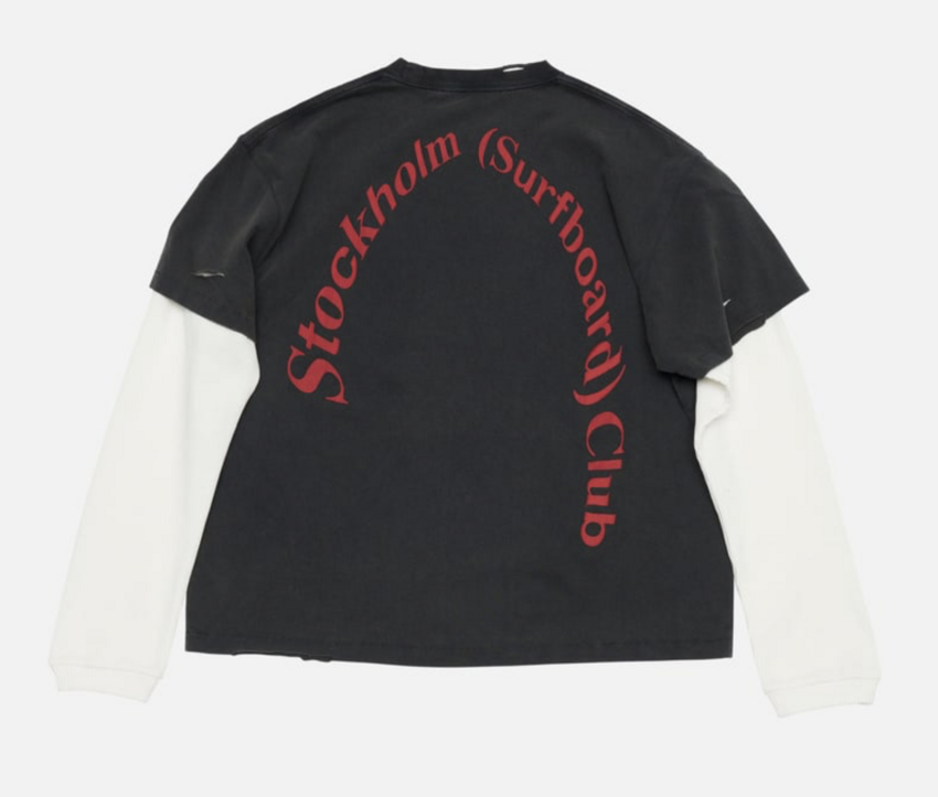 Stockholm Surfboard Club Layer Box Tee Black