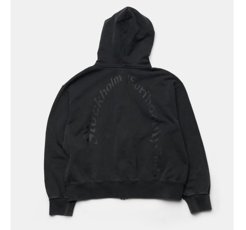 Stockholm Surfboard Club Dream Zip Back Logo Black