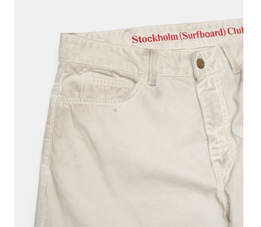 Stockholm Surfboard Club Ralf Pants Dirty White