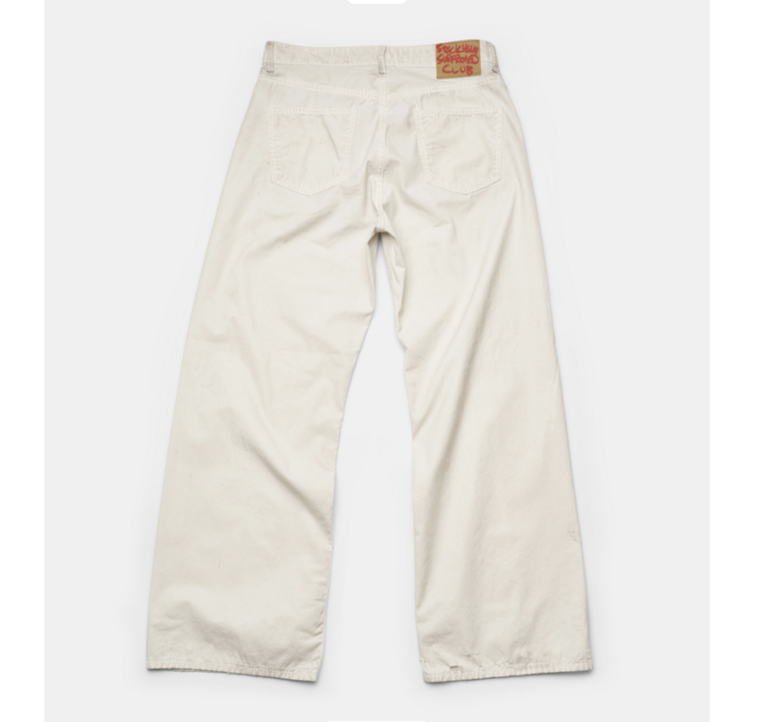 Stockholm Surfboard Club Ralf Pants Dirty White