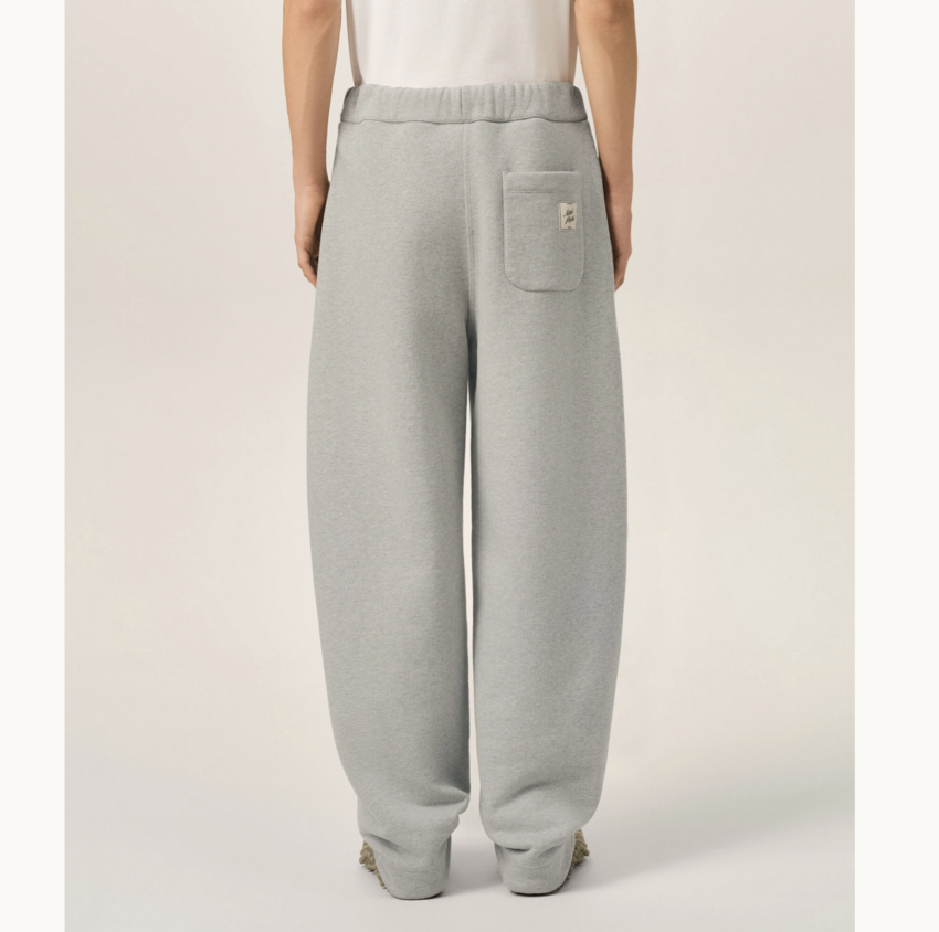 AMI Paris Track Pants With Heritage AMI Paris Label Heather Ash Grey