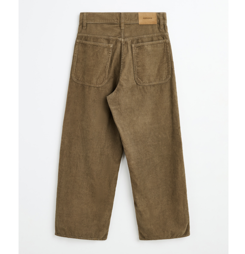 Sunflower Super Wide Corduroy Trouser Taupe