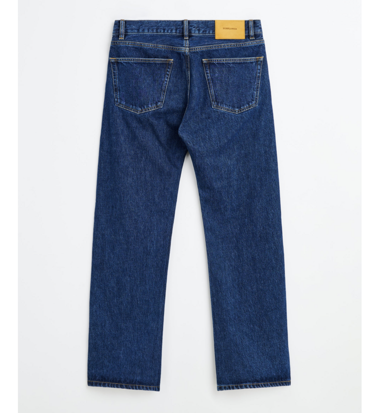 Sunflower Low Straight Jeans Blue Wash