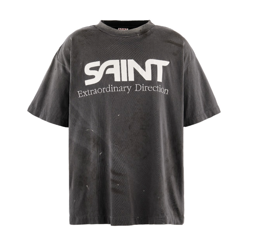 SAINT MXXXXXX SS Tee Embroidery Black