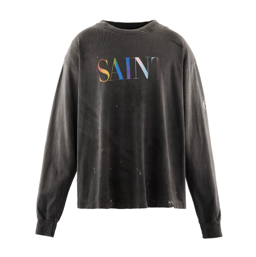 SAINT MXXXXXX LS Tee Saint Black