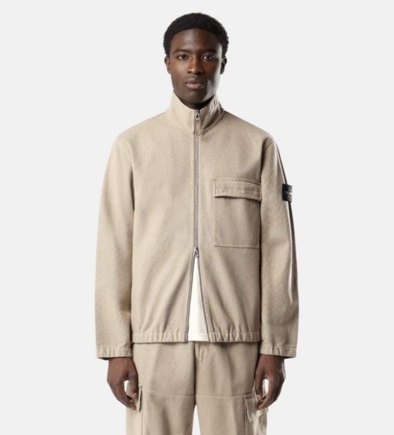 Stone Island 1200033 Overshirt Biscuit