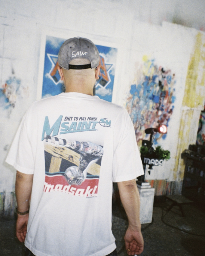 SAINT MXXXXXX SS Tee Madsaki Screwdriver White