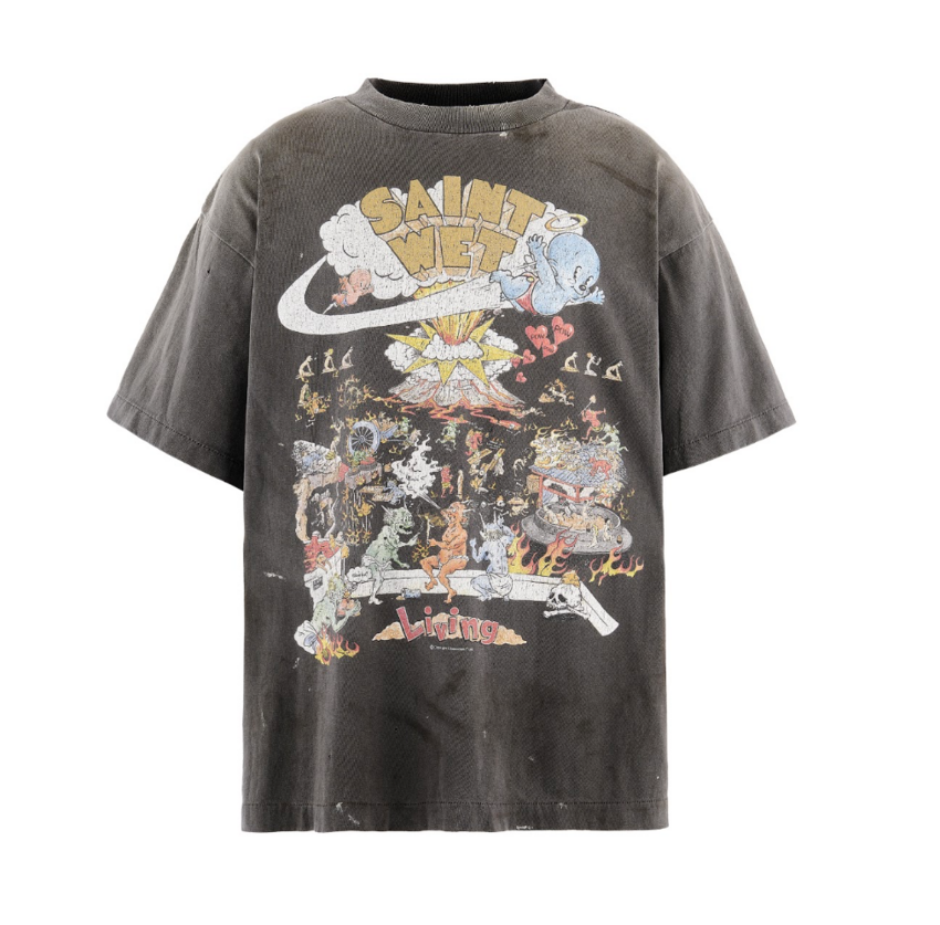 SAINT MXXXXXX SS Tee Green Day Dookie Tee Black