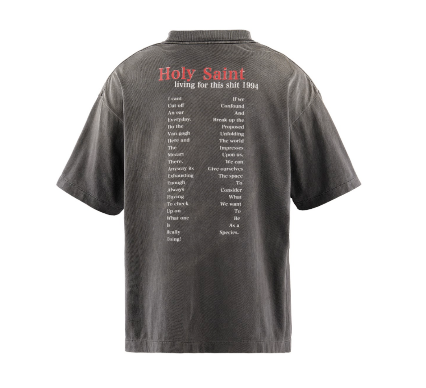 SAINT MXXXXXX SS Tee Love Circulation Black