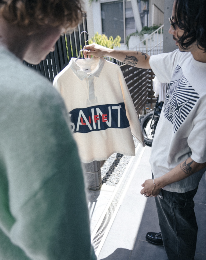 SAINT MXXXXXX LS Polo Saint Life White