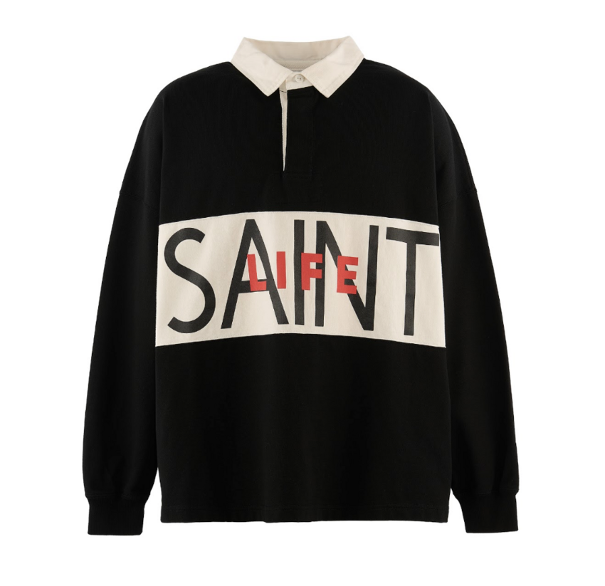 SAINT MXXXXXX LS Polo Saint Life Black