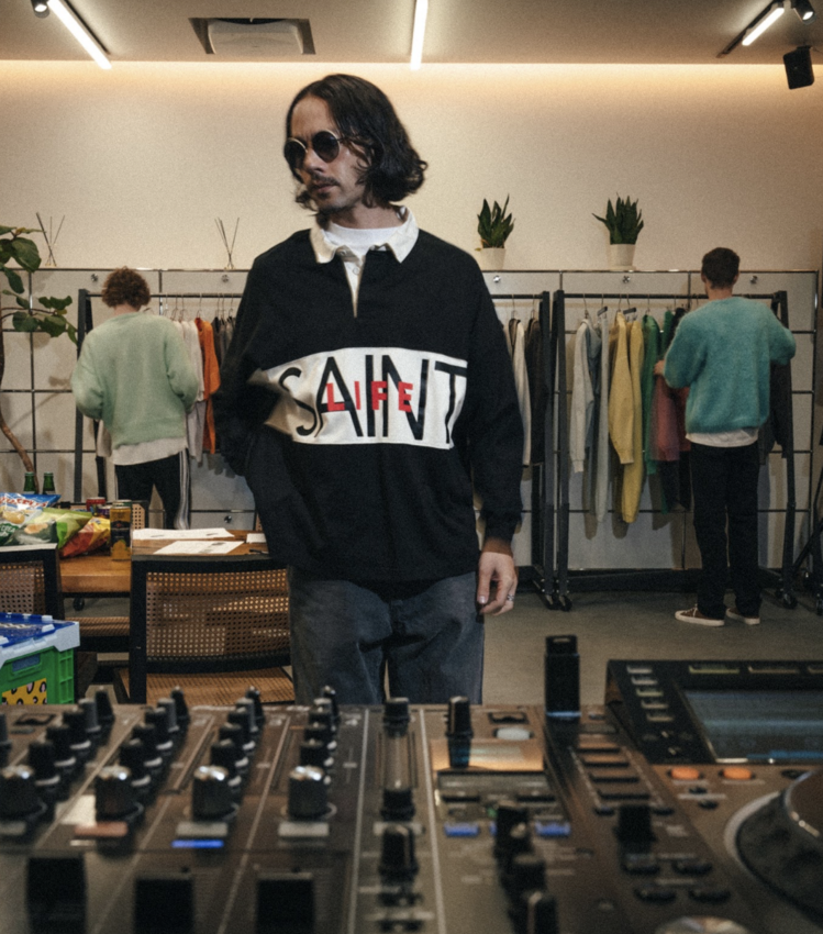 SAINT MXXXXXX LS Polo Saint Life Black