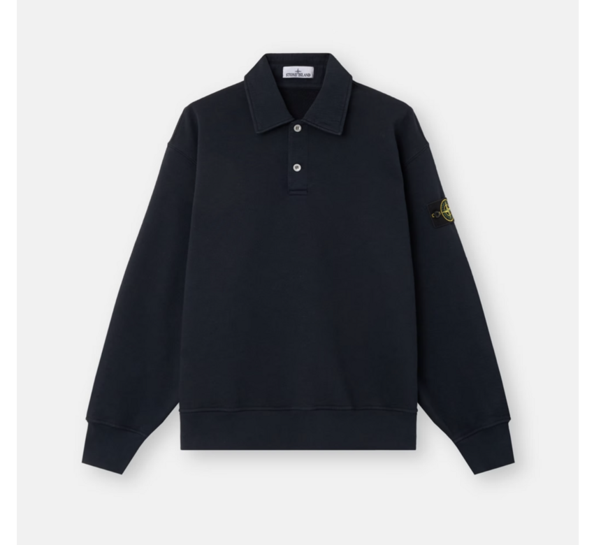 Stone Island 6100054 LS Polo Black