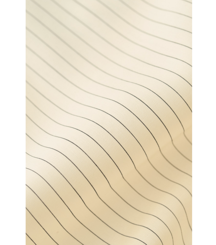 A Kind of Guise Fulvio Shirt Cream Black Pinstripe