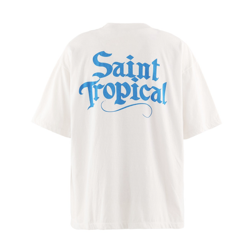 SAINT MXXXXXX SS Tee Cafe Tropical Pocket White
