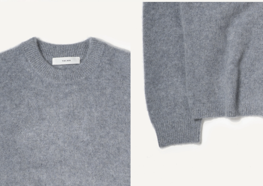 Yacaia Y0026 - Brushed Cashmere Sweater Grey