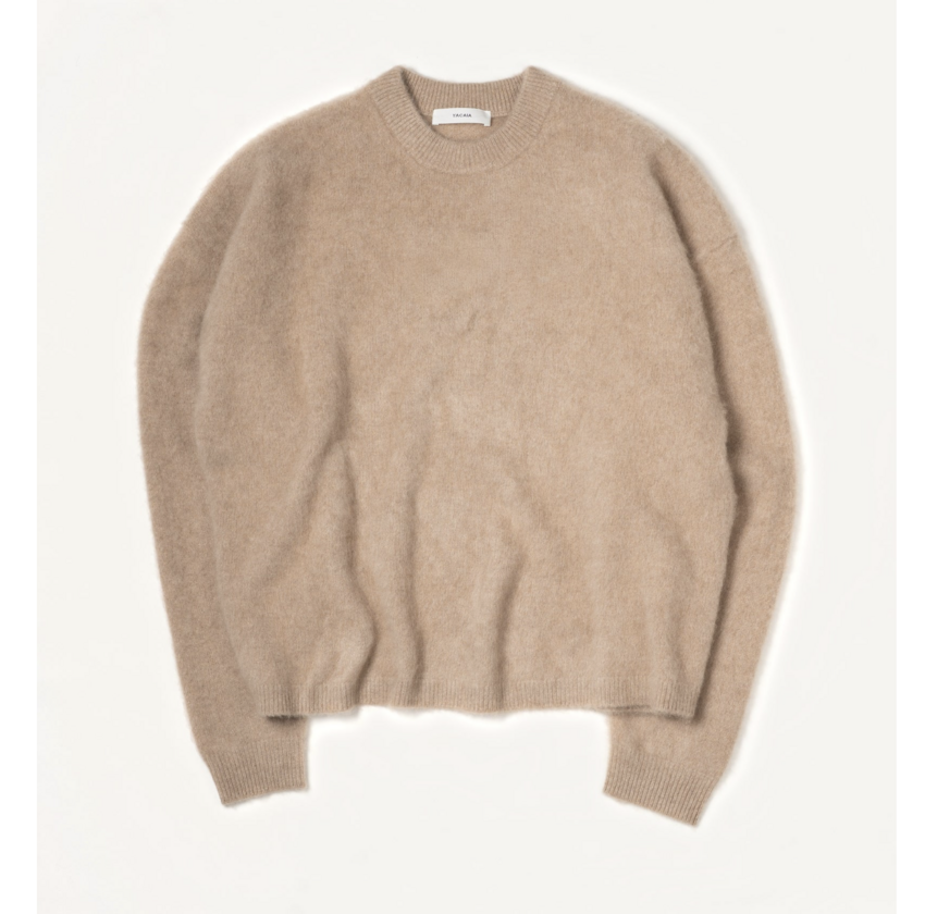 Yacaia Y0026 - Brushed Cashmere Sweater Camel
