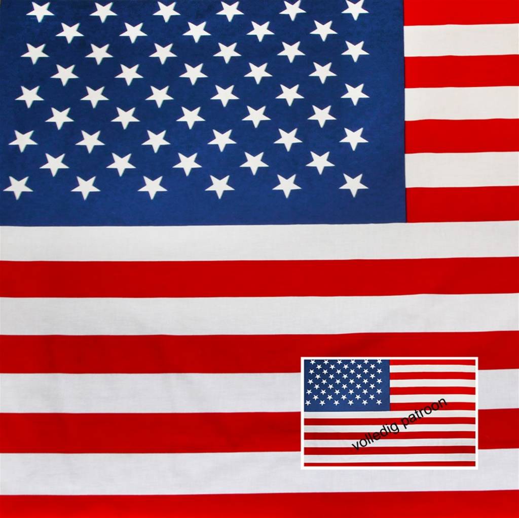 Nauwgezet Nauwkeurig Handvol Amerikaanse vlag - Stoffen Online