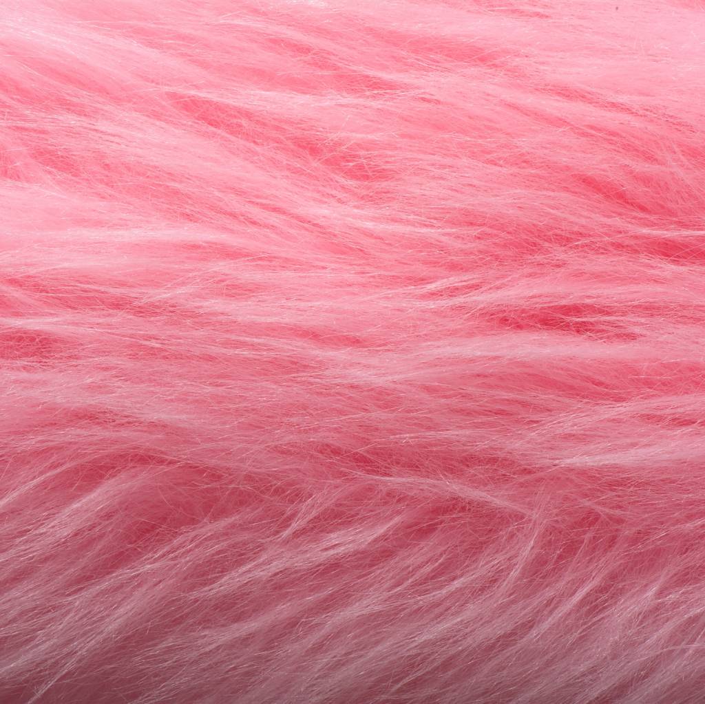 Bont langhaar roze