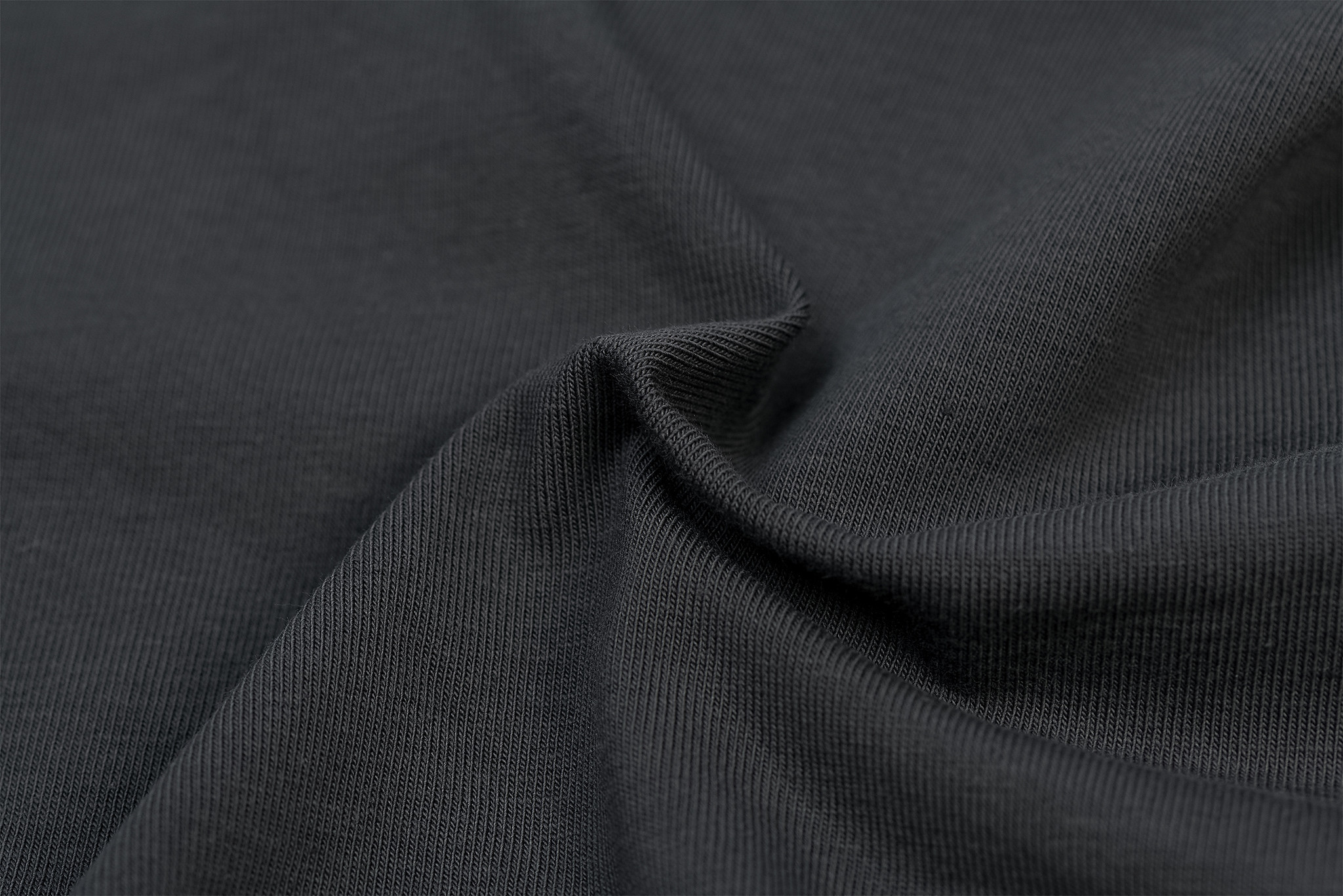 Organic Jersey Uni / Effen Antrachite