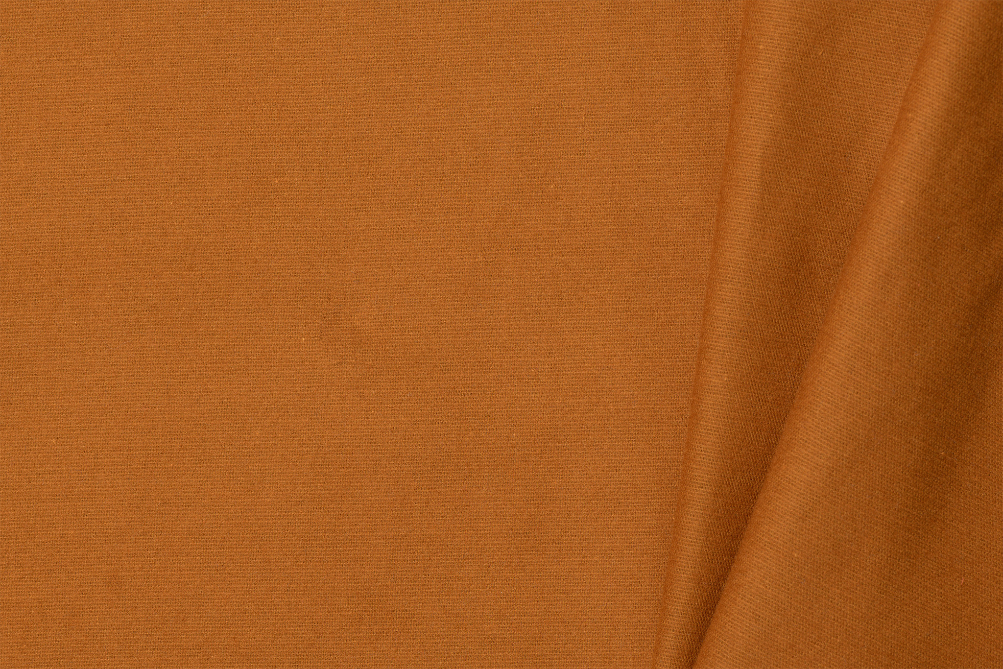 Cotton Flanel Uni / Effen Cognac