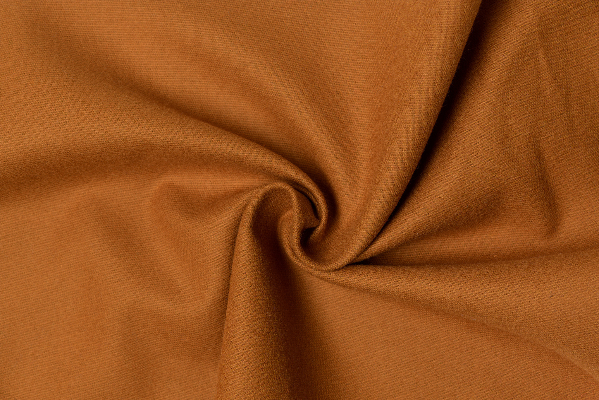 Cotton Flanel Uni / Effen Cognac