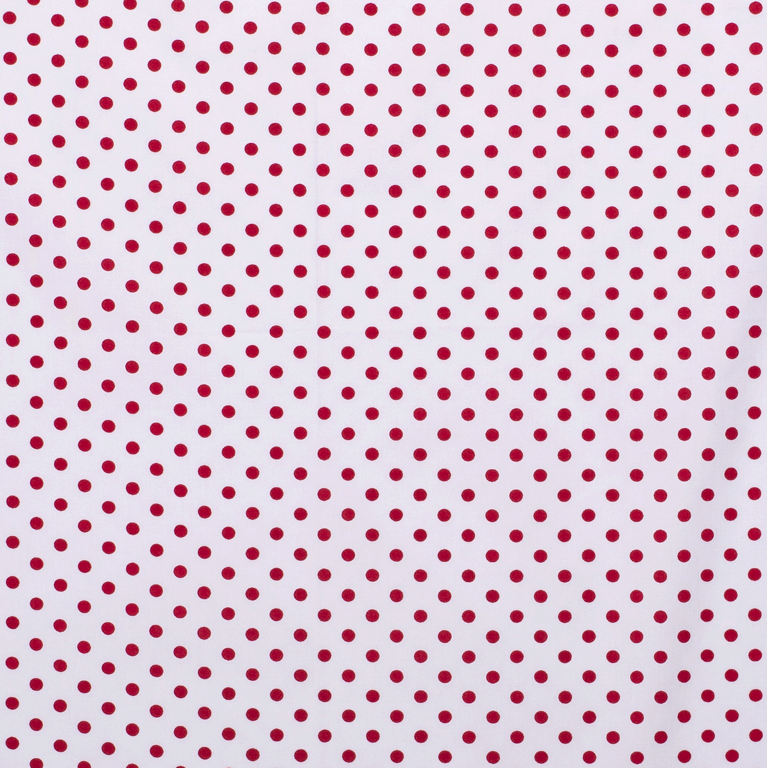 Katoen middel stip wit / rood