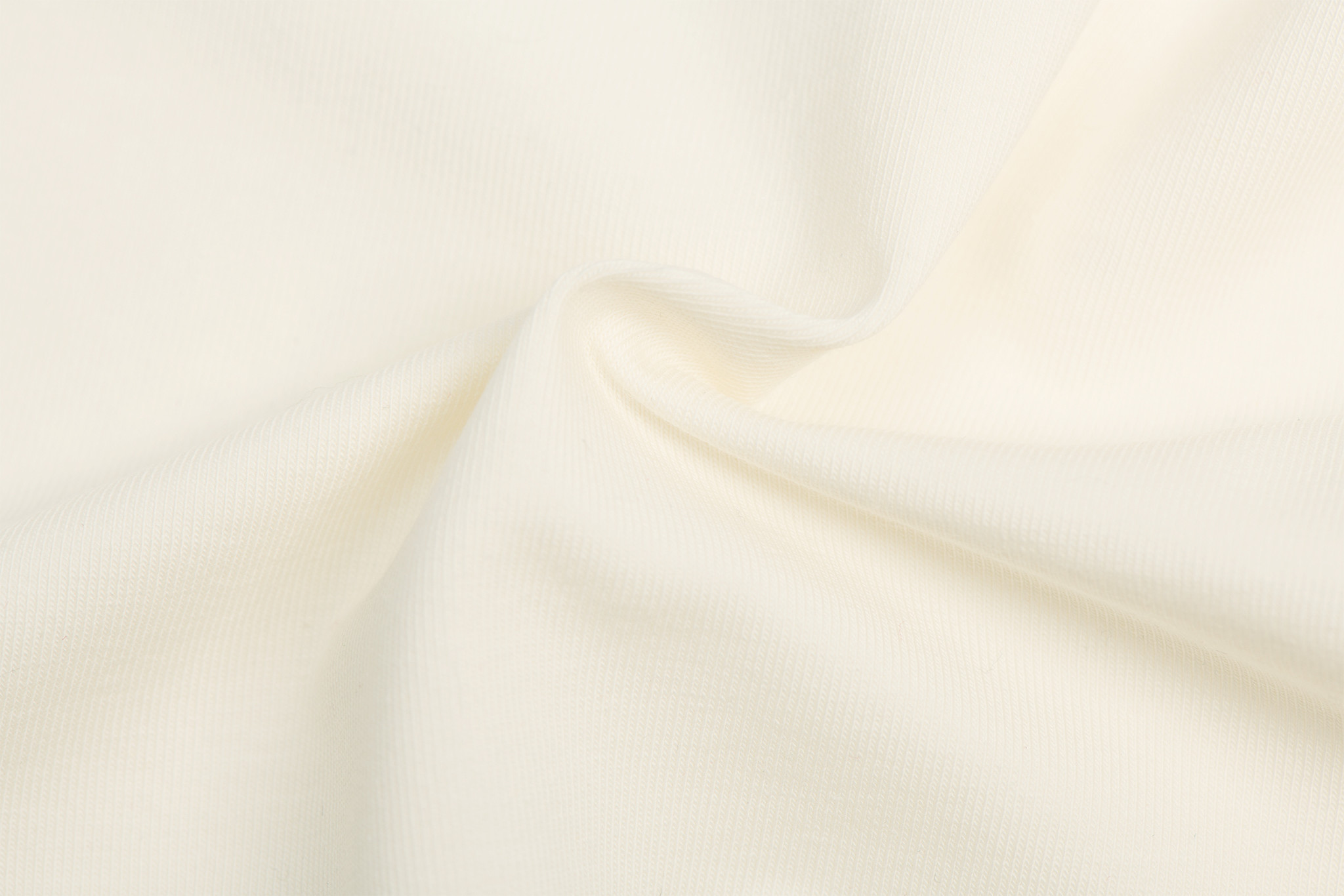 Organic Jersey Uni / Effen Off White