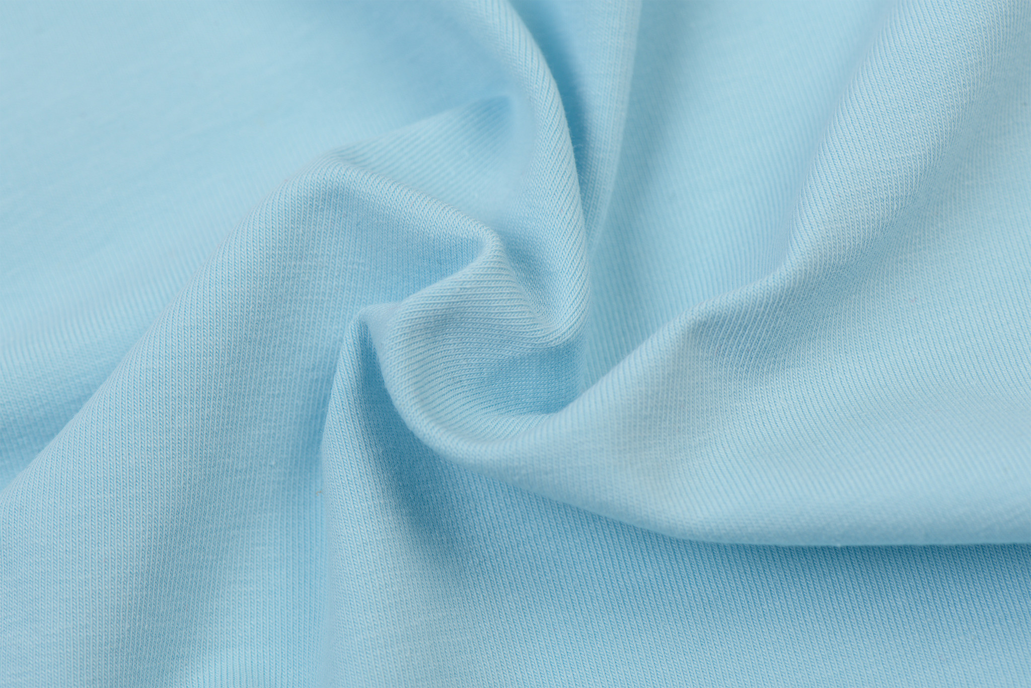 Organic Jersey Uni / Effen Light Blue