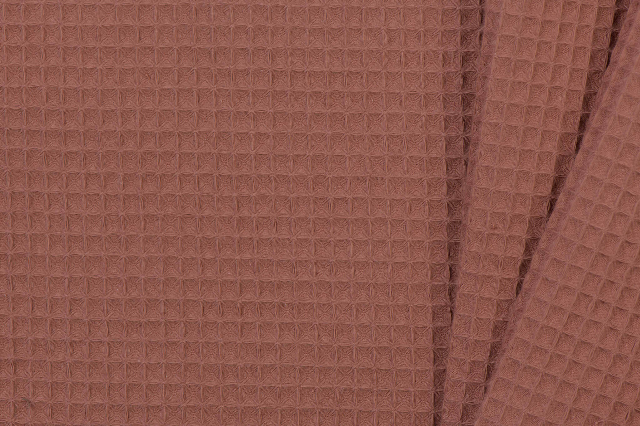 Wafelkatoen Pique Klei Roze
