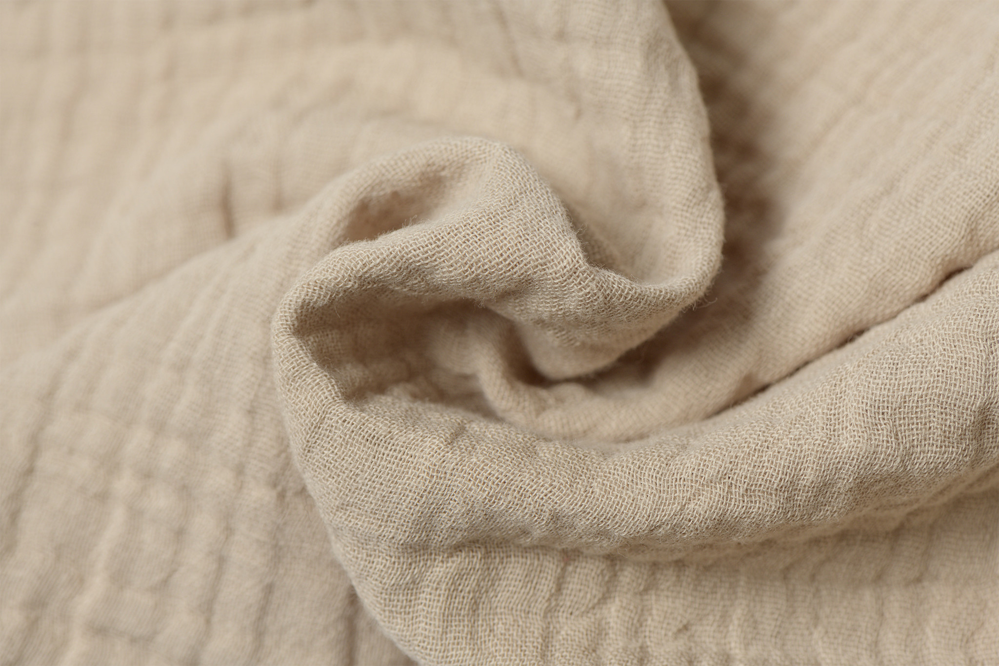 Baby Cotton / Mousseline Uni / Effen Licht Beige