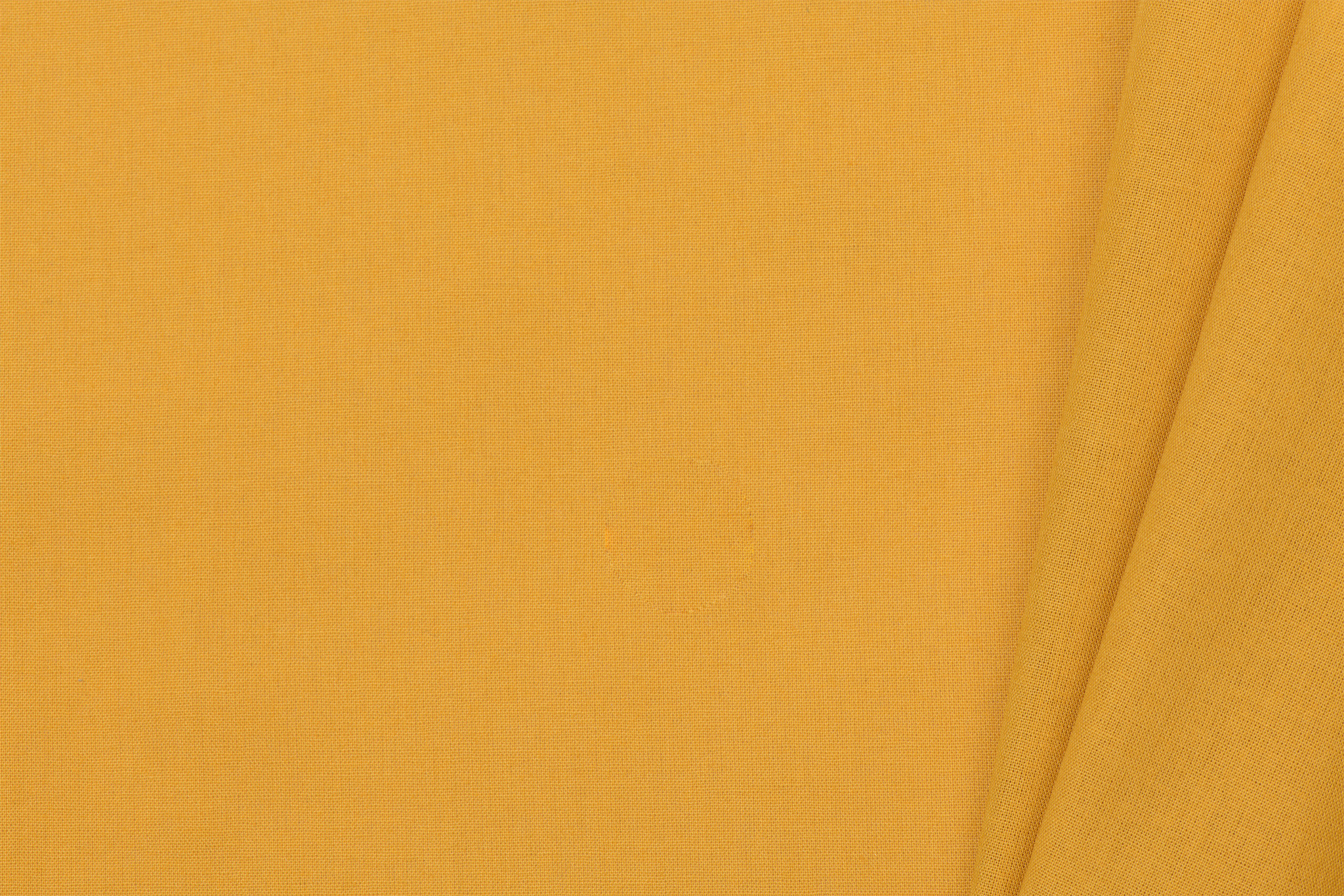 Uni katoen stof ochre
