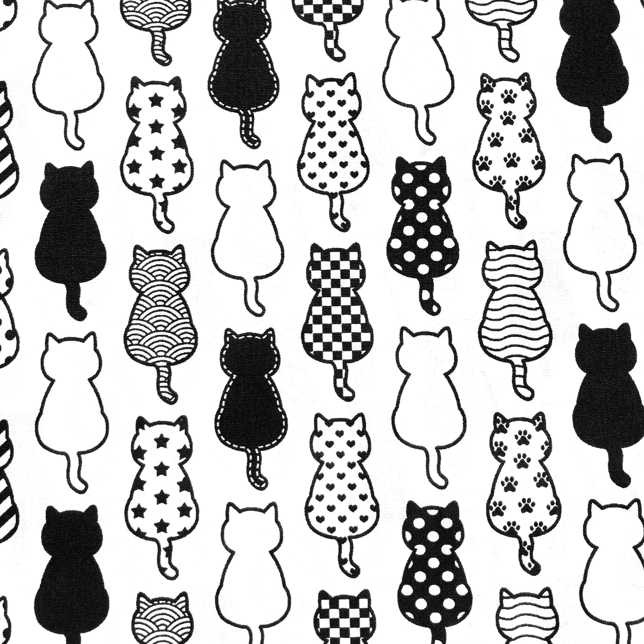 Katoen Cats Black & White
