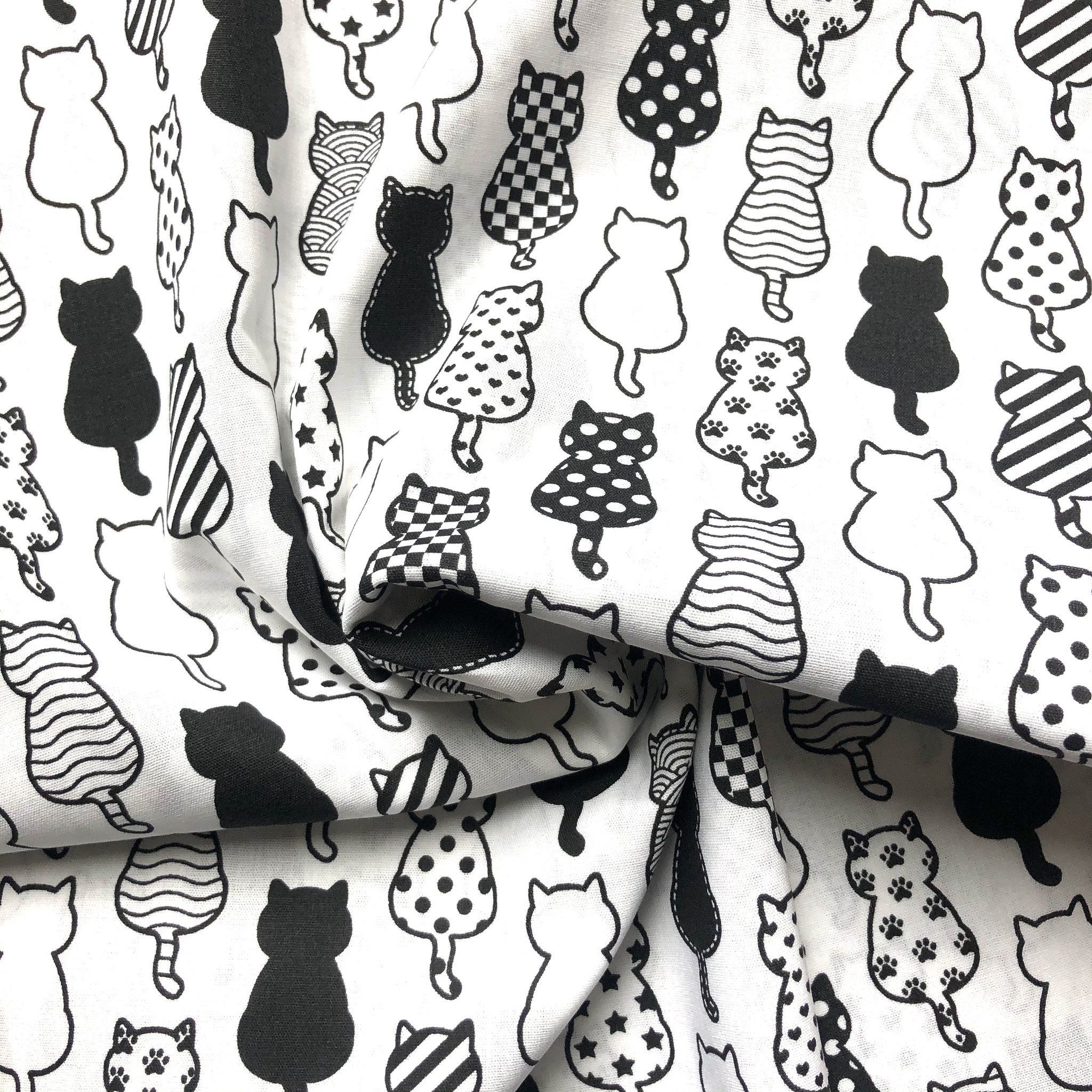 Katoen Cats Black & White