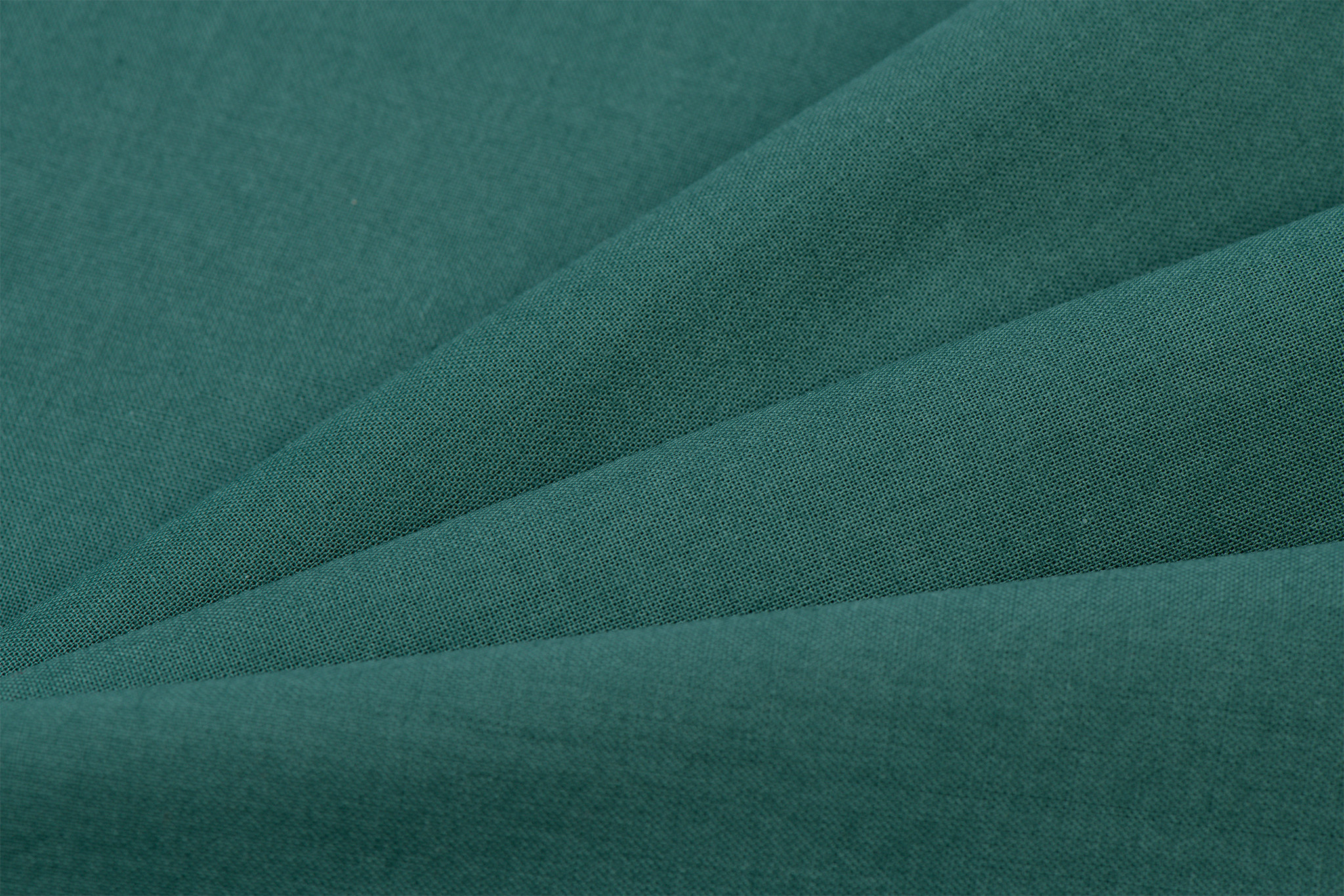 Uni katoen stof emerald / jade