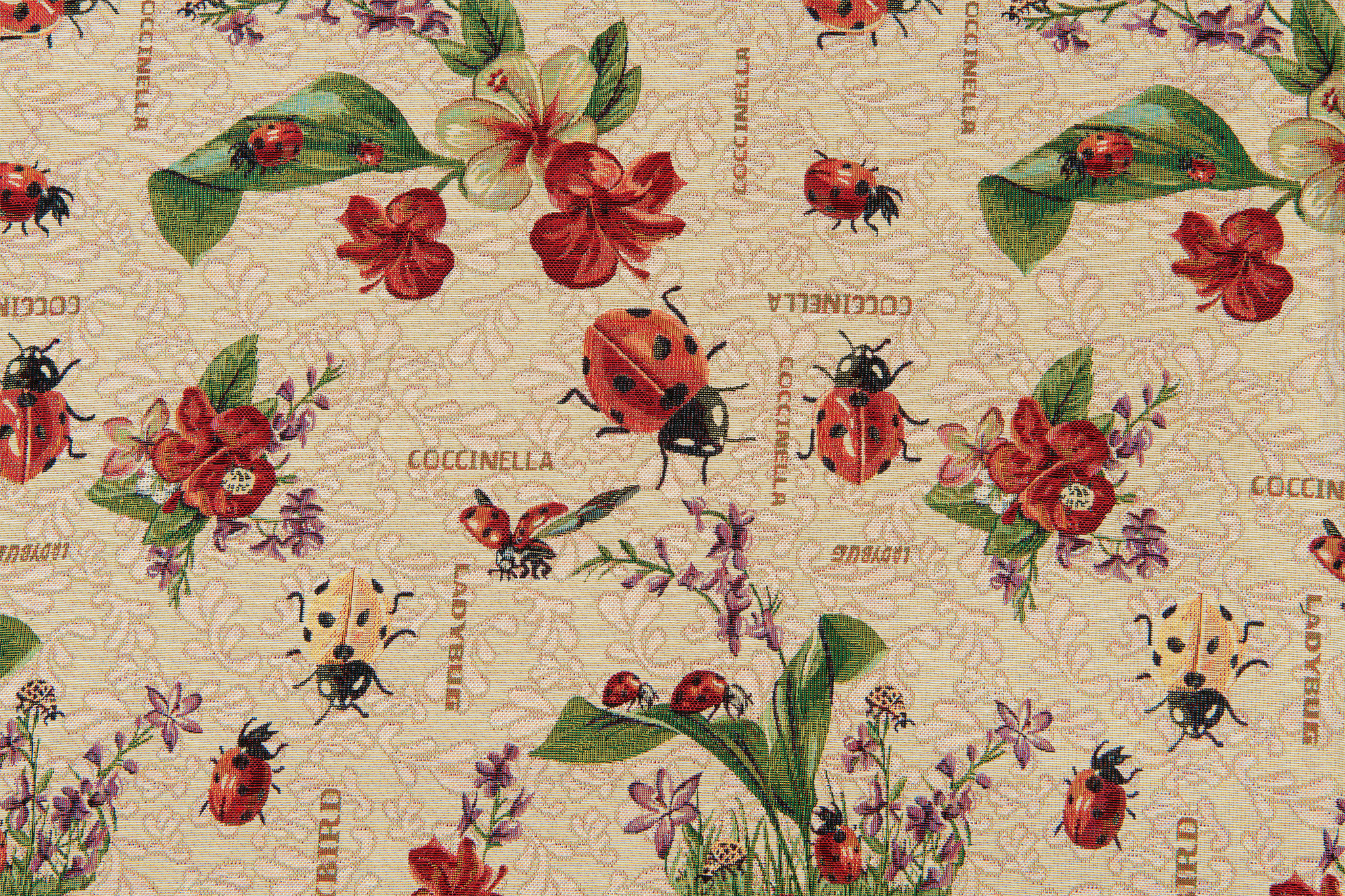 Gobelin Stof Ladybug and Flower