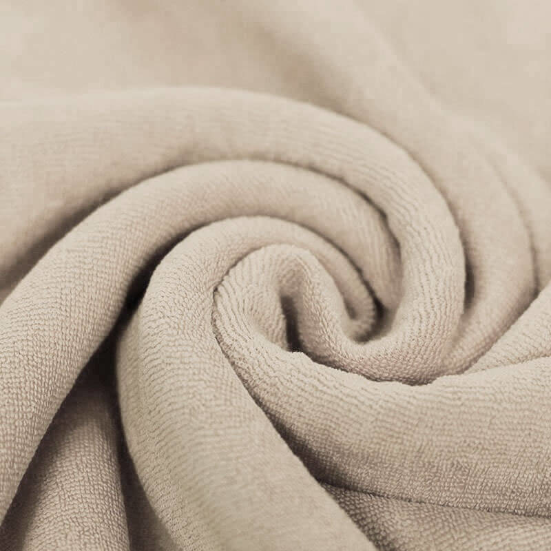 Stretch Badstof Licht Beige