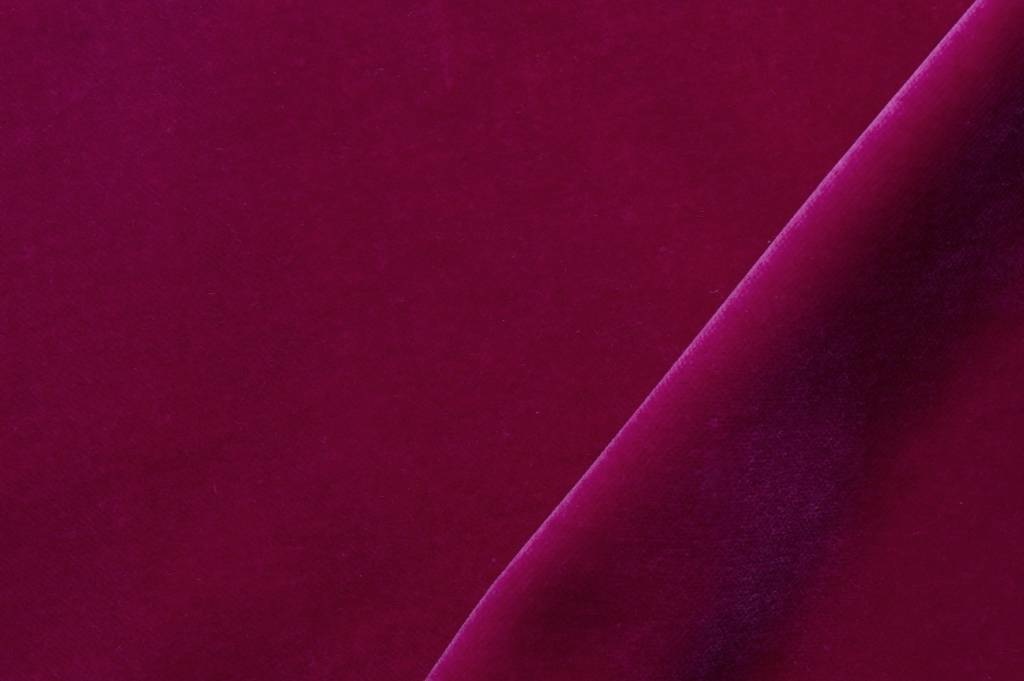 Velours stof, fuchsia