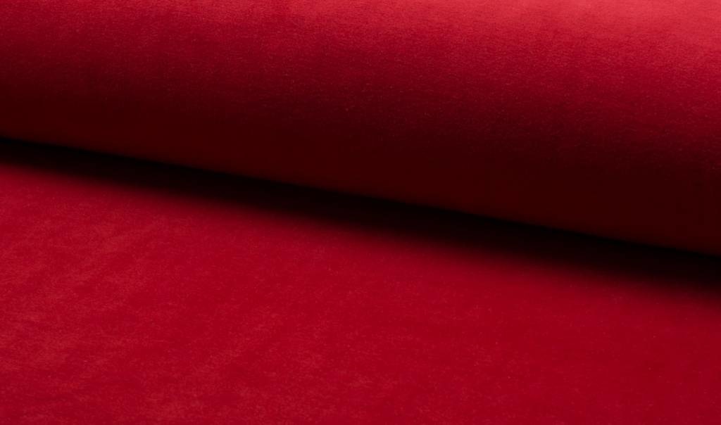 Nicky velours Rood