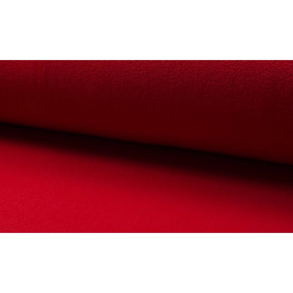 Fleece rood Stoffen Online