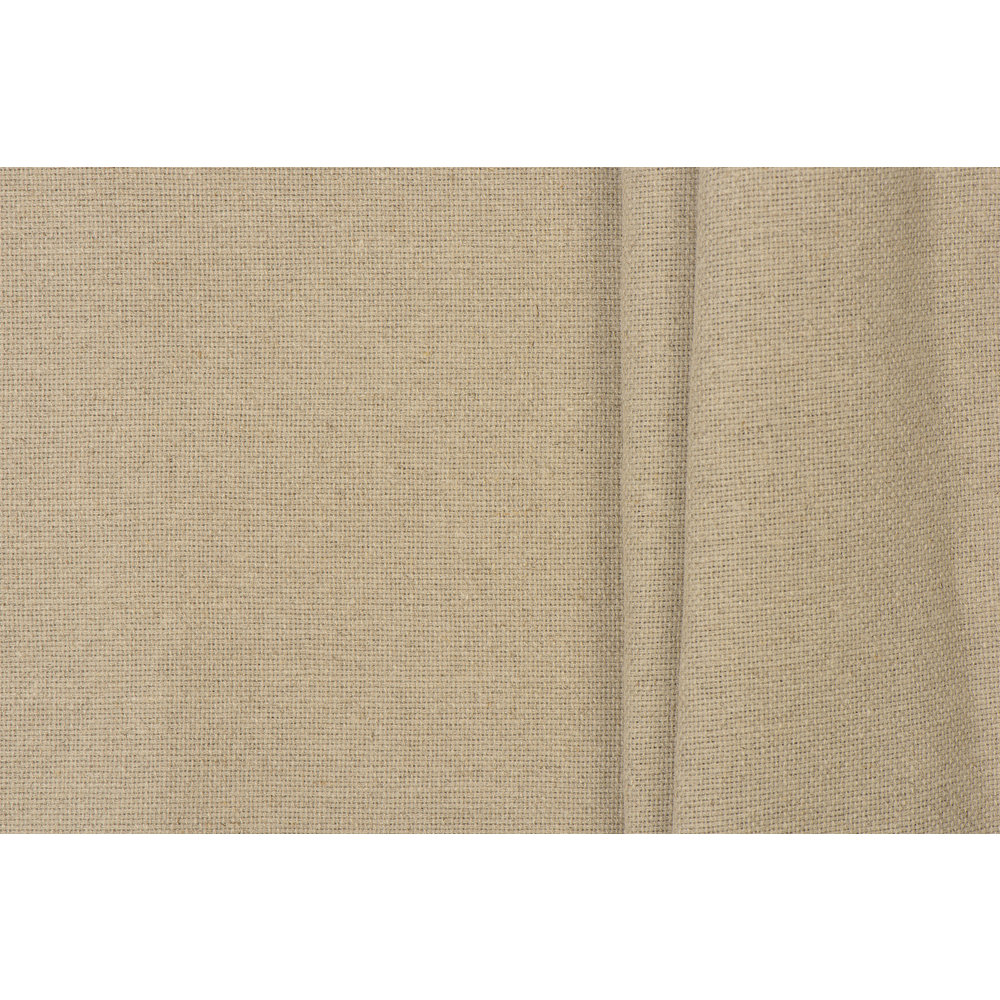 Bella - natuurlijke linnen katoenen stof voor kleding & decoratie - voorgewassen - per meter (Taupe