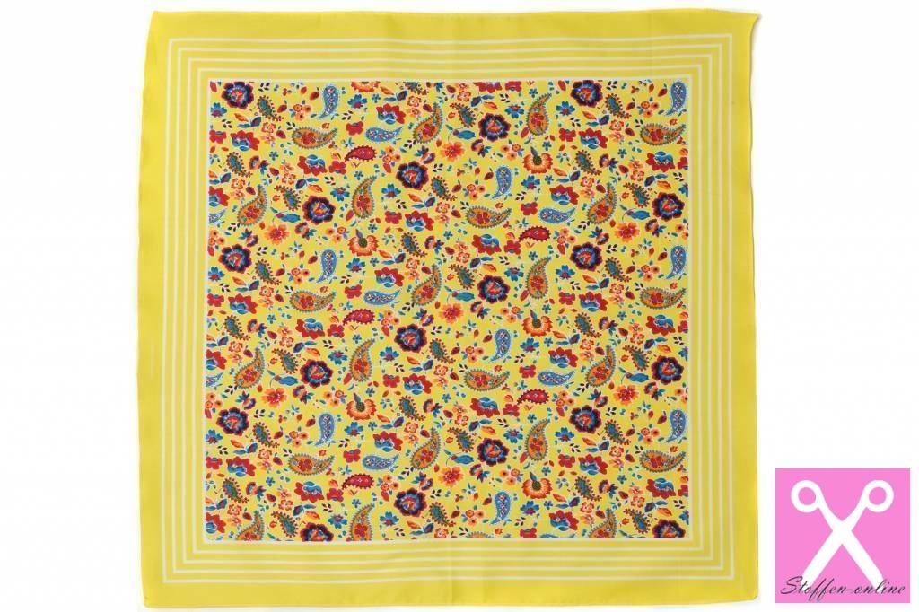 Zakdoeken Paisley Print Fuchsia
