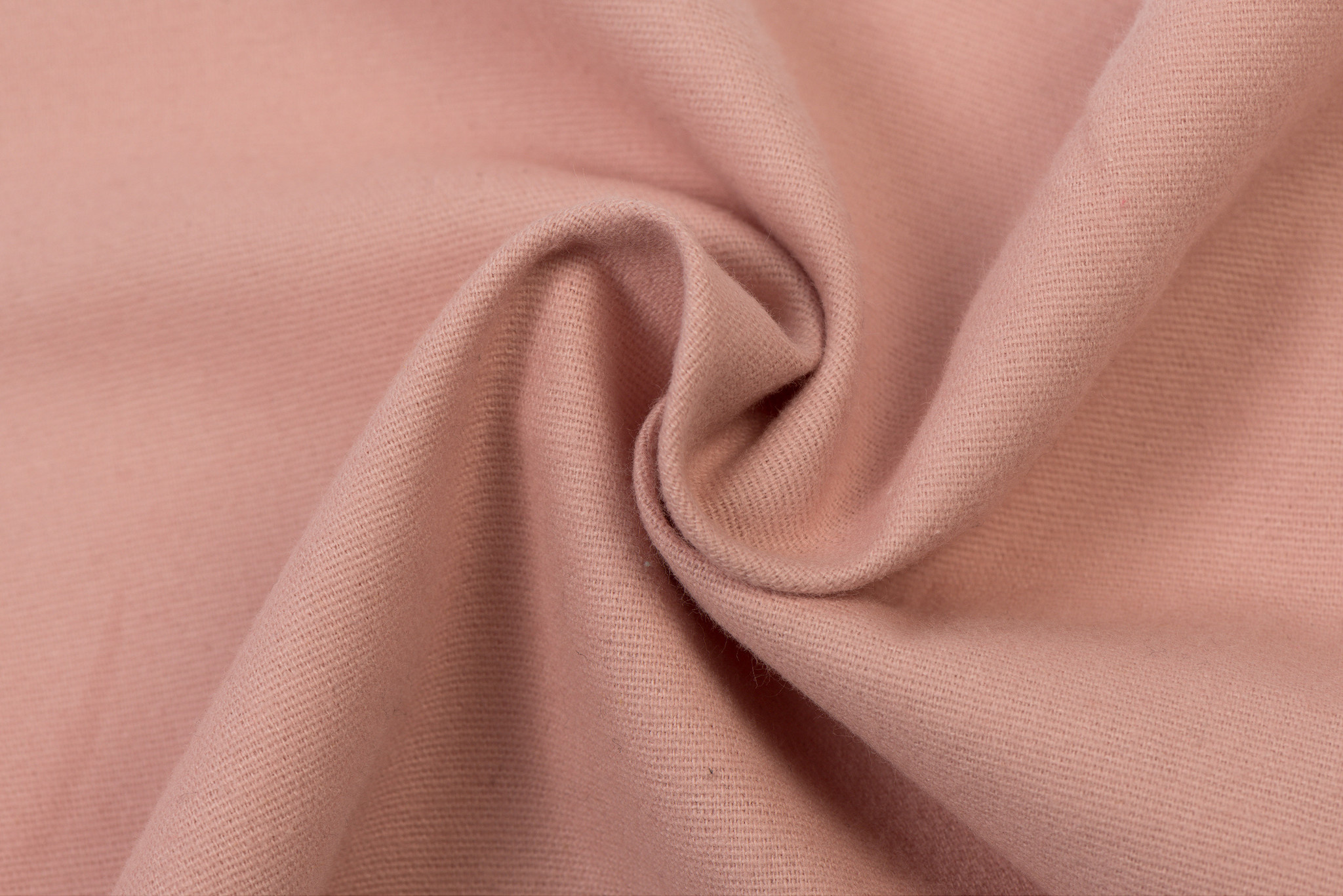 Cotton Flanel Uni / Effen Old Rose