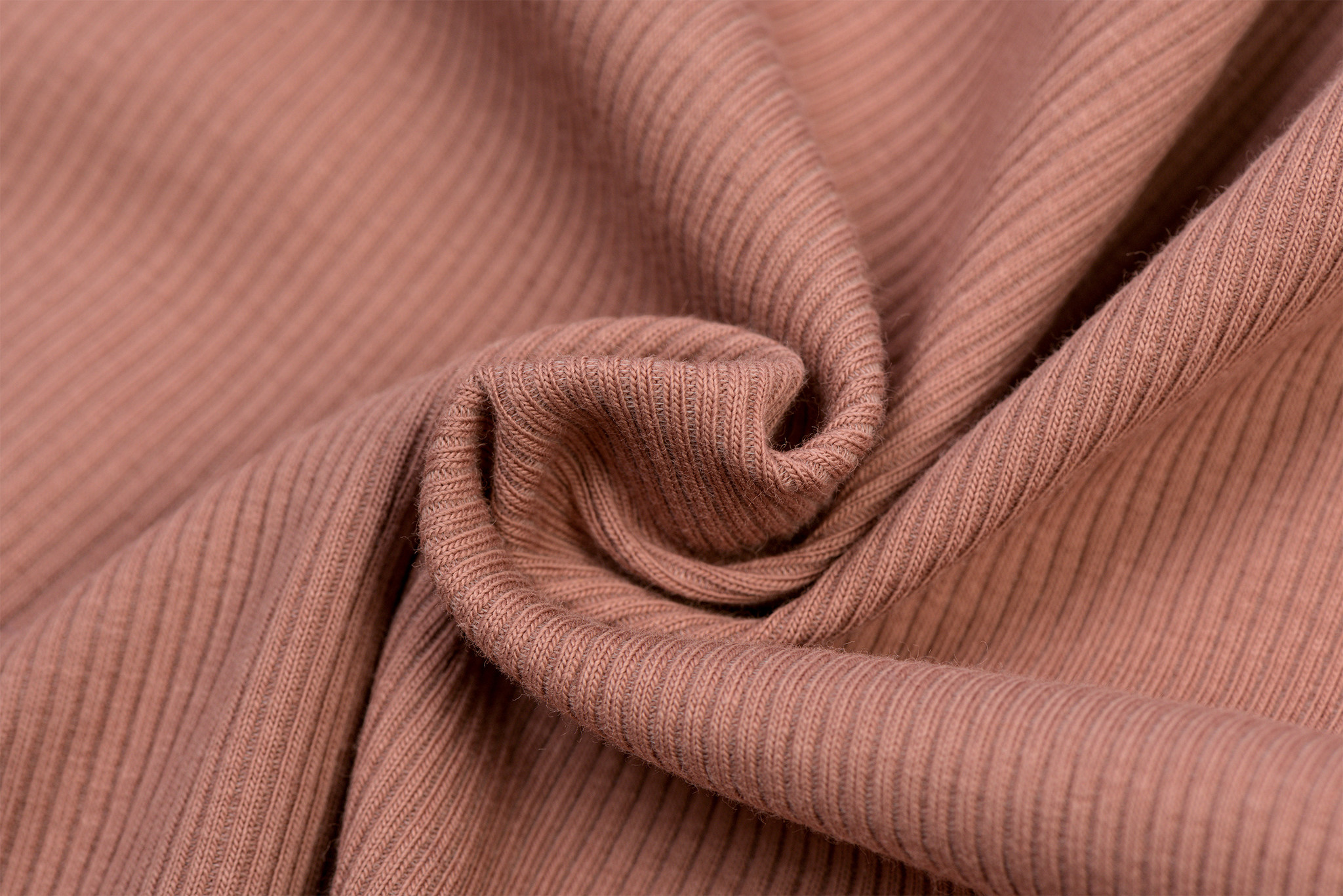 Rib Jersey Stof Klei Roze